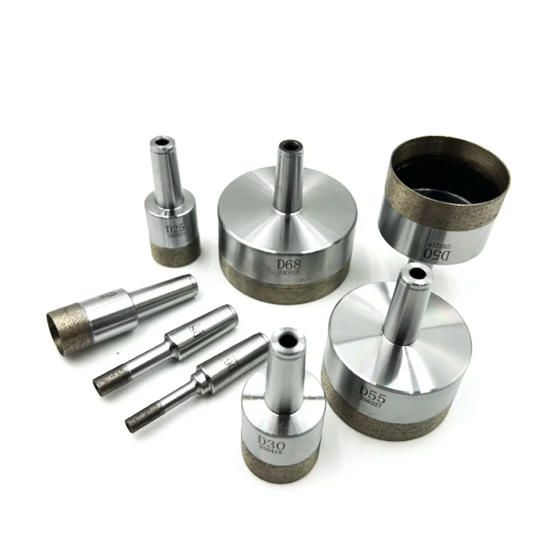 1pcs Cone Shank Drill bit Diameter 4mm-120mm Diamond Powder Sintered Drill Bits For Glass Drilling Machine