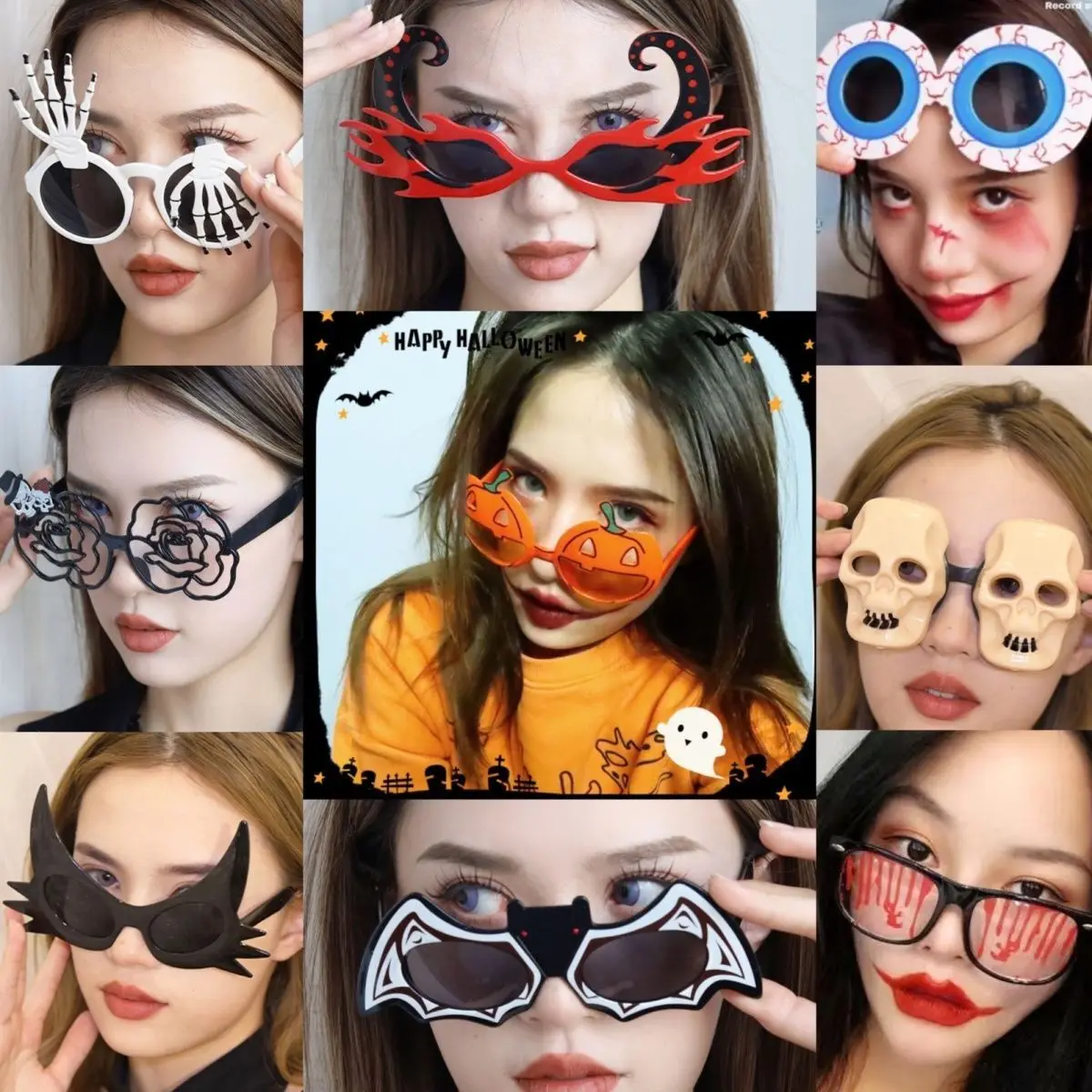 

Хэллоуин Ins креативные забавные очки вечерние уличные фотографии макияж вечерние украшения преувеличенный реквизит для фотосессии