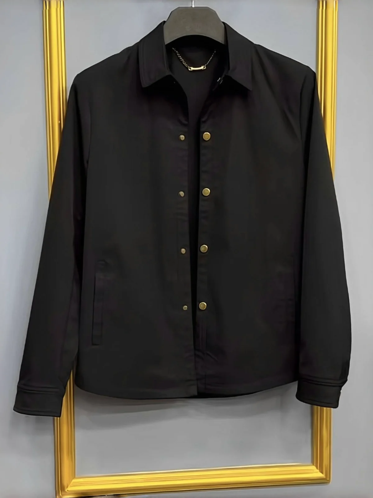 

Мужская куртка Slim Fit, однотонная, с металлической пряжкой, модная, в городском стиле, с длинными рукавами, стильная, осенне-зимняя, утепленная, молодежная.