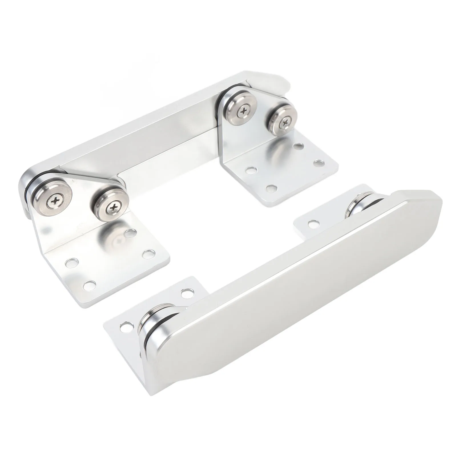1 Pair Smoother Edges Aluminum Alloy Boat Seat Hinge Anti Pinch Versatile for Yacht Boat Folding Seat Hinge Polished Finish