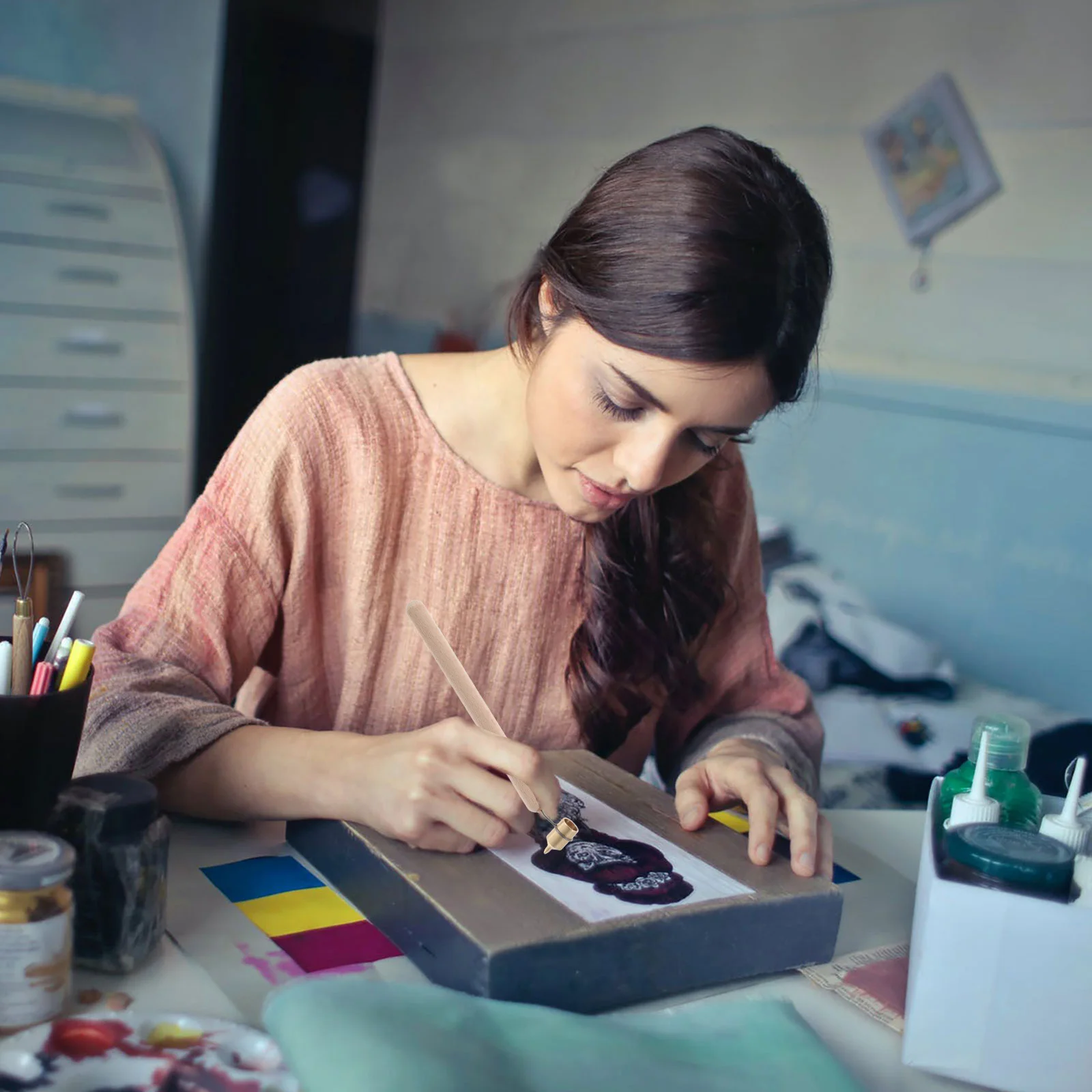 Fine Detail Paint Pen Precision Fluid Applicator Tool 0.3mm Smooth Flow Scratch Repair Rock Painting Marker Coloured Markers