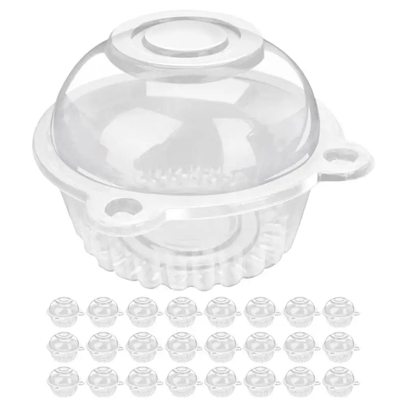 

100pcs Cupcake Containers Clear Muffin Holders Boxes Packing Cups Cases Baking Dessert Container Small Cake Holder Pudding Box