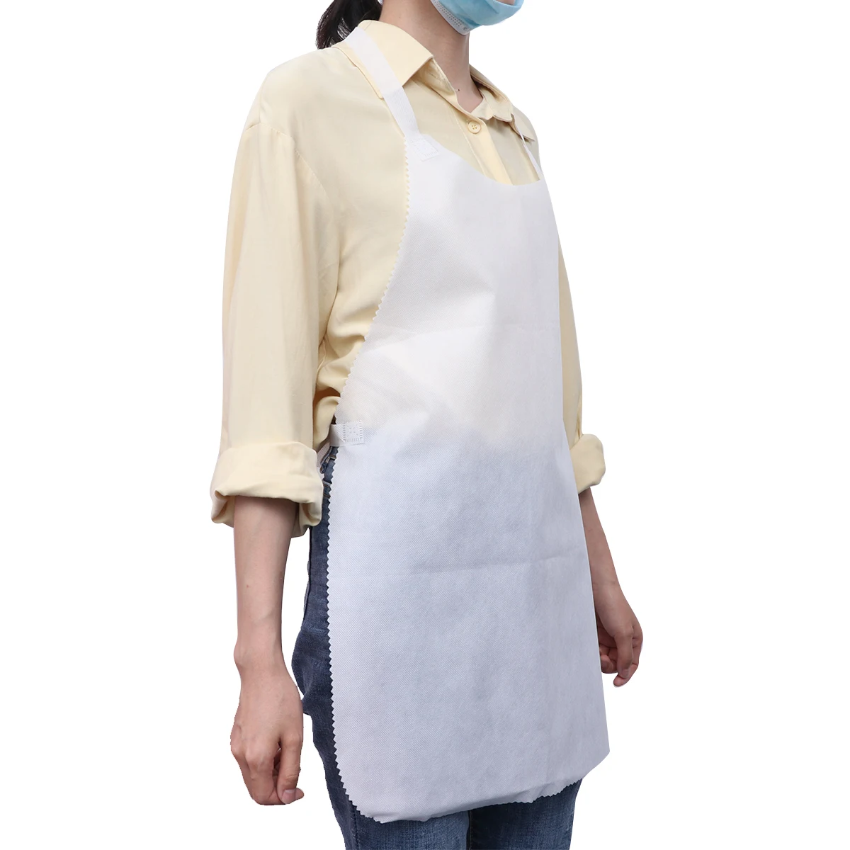 

10pcs Non Woven Aprons Disposable Oil-Proof Kitchen Protective Cloths For Cooking Hotpot Lightweight Portable Workwear