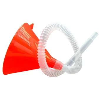 Auto Tanken Trechter + Afneembare Slang Benzine Motorolie Additief Motorfiets Landbouwmachine Gebruik Handig Anti-lekkage Vulmiddel