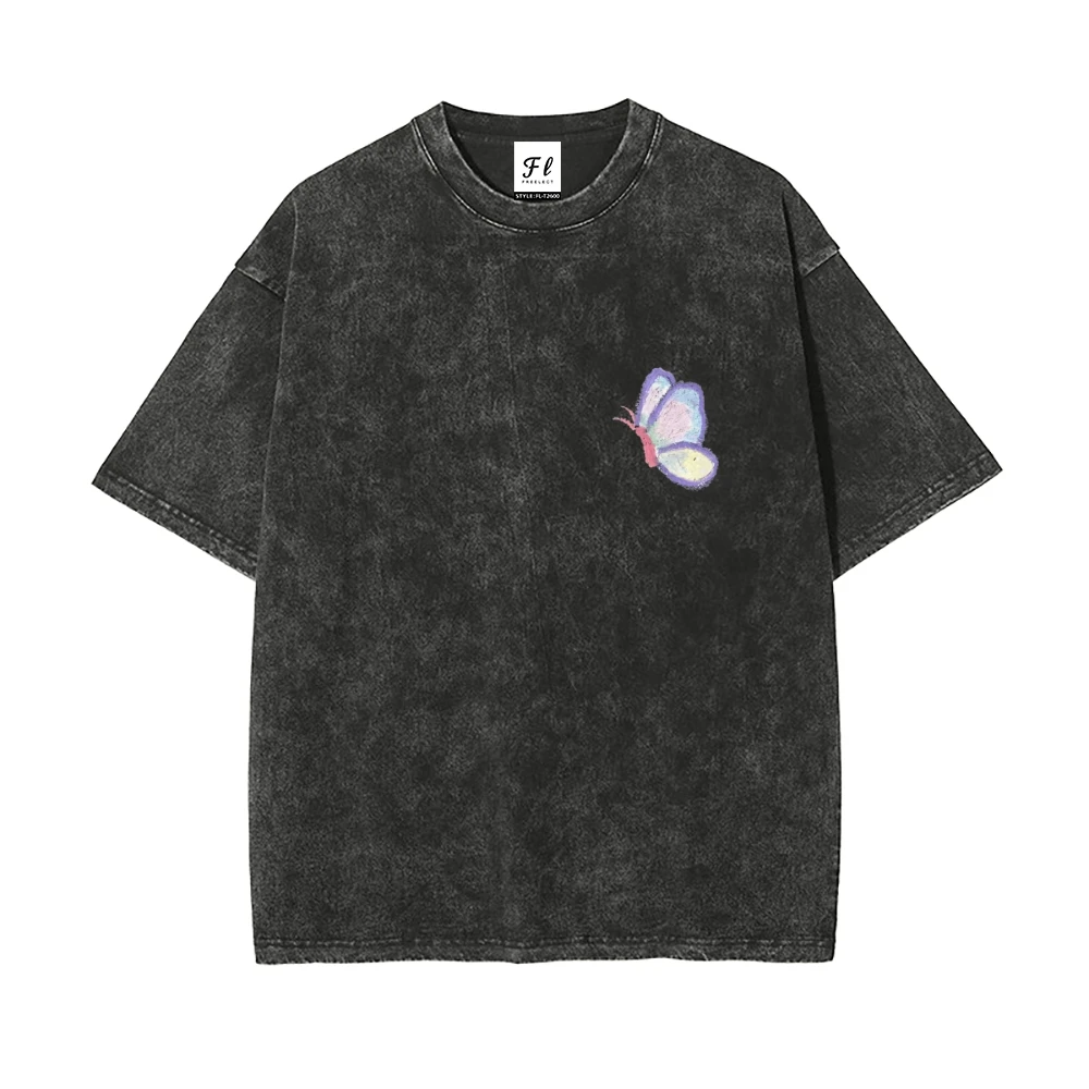 Streetwear femmes t-shirt noir hommes hauts coton confort ajustement décontracté essentiel usage quotidien Style polyvalent garde-robe haut jeune amant