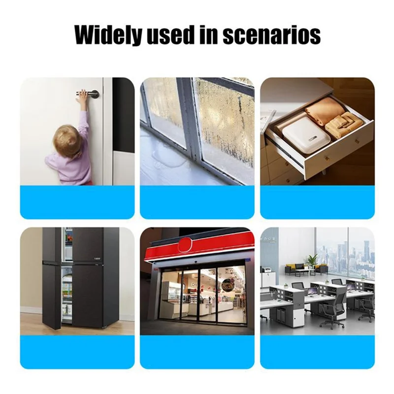 【SLEEK 】Voice Alert Fridge Alarm With Adjustable Voice Reminders Freezer Door Close Reminder System