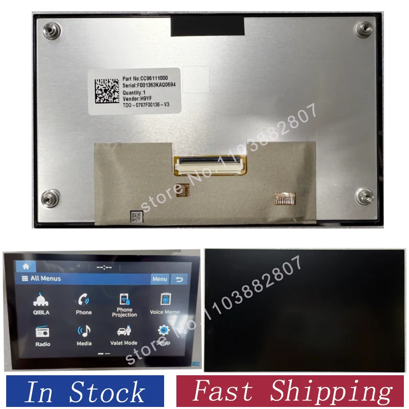 

8"Inch LCD Display Touch Screen Panel For 2021-2024 Hyun-dai Tuc son 96525-N7090RET 96525N9200 96525 N7090RET LCD Panel