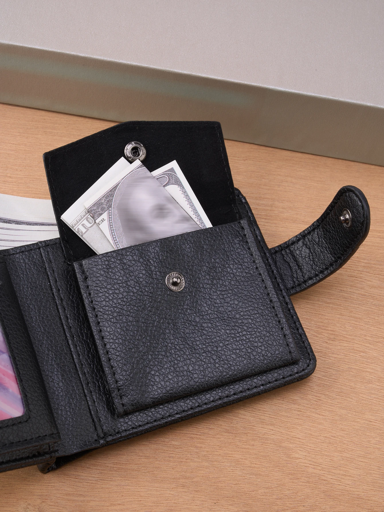 Men Wallets Leather Zipper Purse Man Slim Card Horders Quality Male Short Multi-card Wallet Coin Pocket Purse