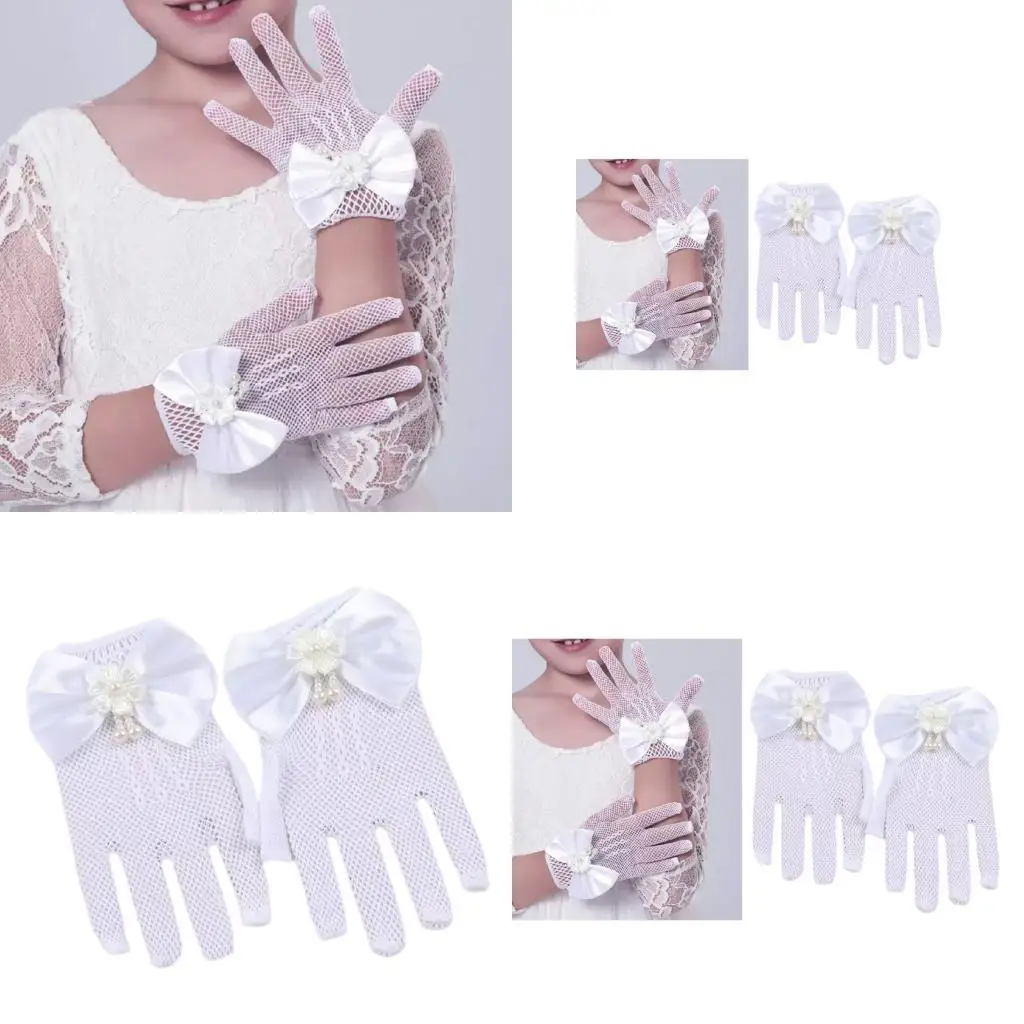 

39BB Charm Lace Gloves Costume Accessories for Girls Birthday Party Handwear