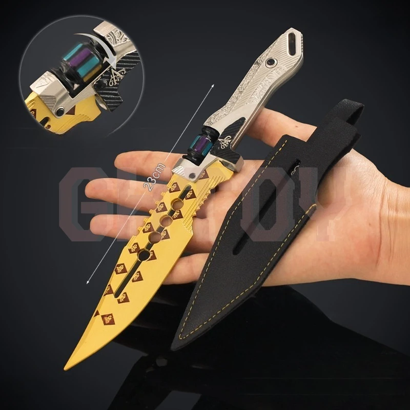 23 ซม./9.06in Arena Breakout ผู้ชนะใช้มีดทั้งหมดรุ่นโลหะผสมเกม Props ทางกายภาพเครื่องประดับของเล่นคอลเลกชันเดสก์ท็อปของขวัญ