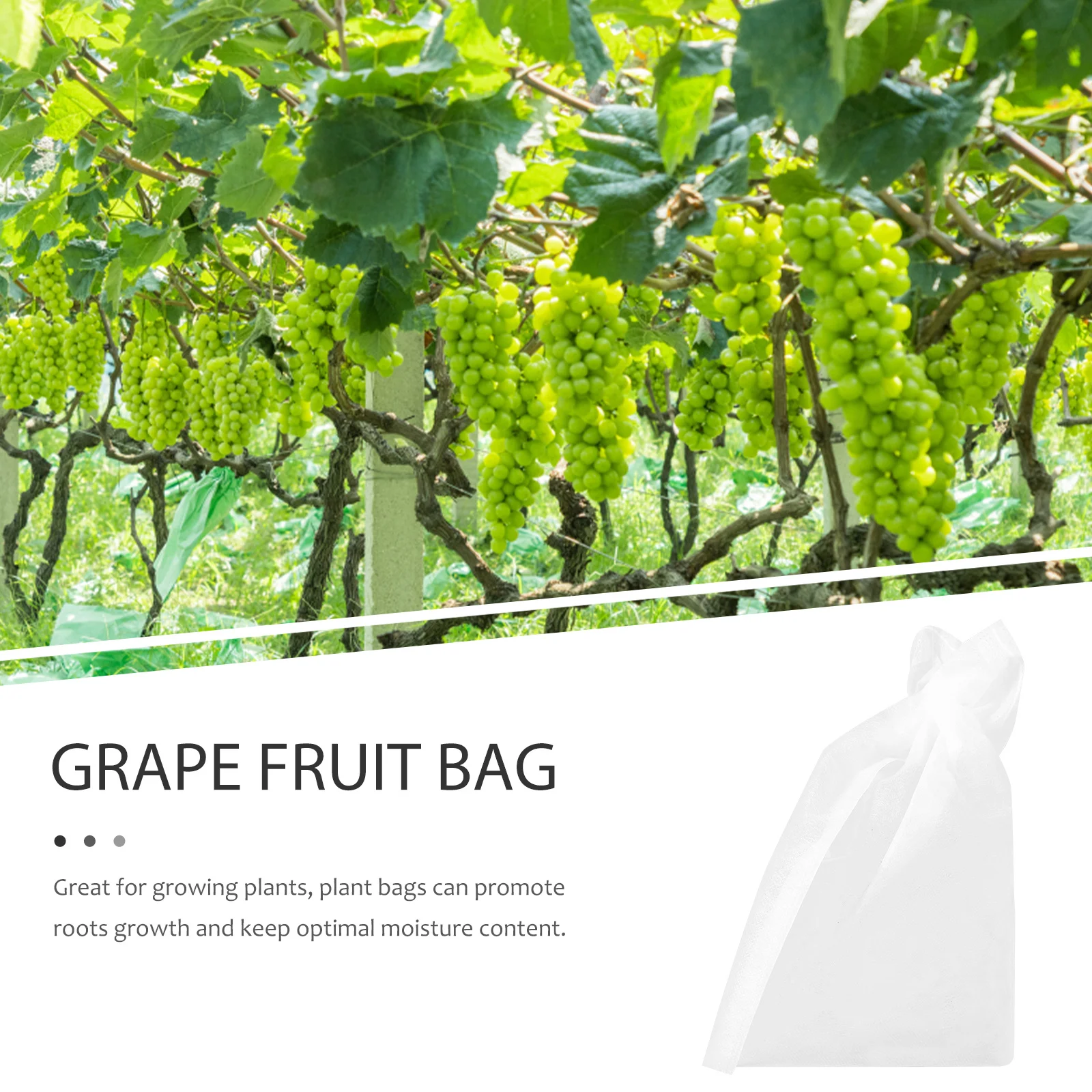 

100Pcs Fruit Protection Bags Non-Woven Fabric Nursery Growing Bags Promote Root Growth for Gardening Agriculture Forestry