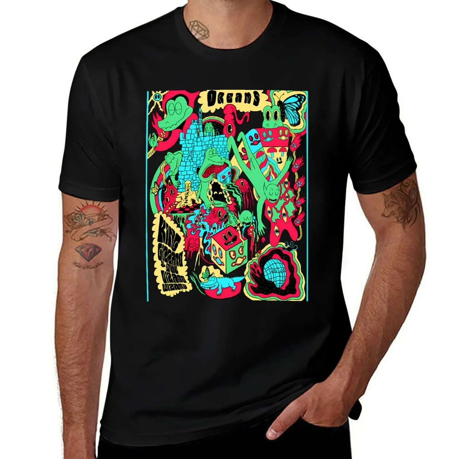 King Gizzard and The Lizard Wizard - Dreams T-Shirt Quick Dry Sports Short Sleeve Tee
