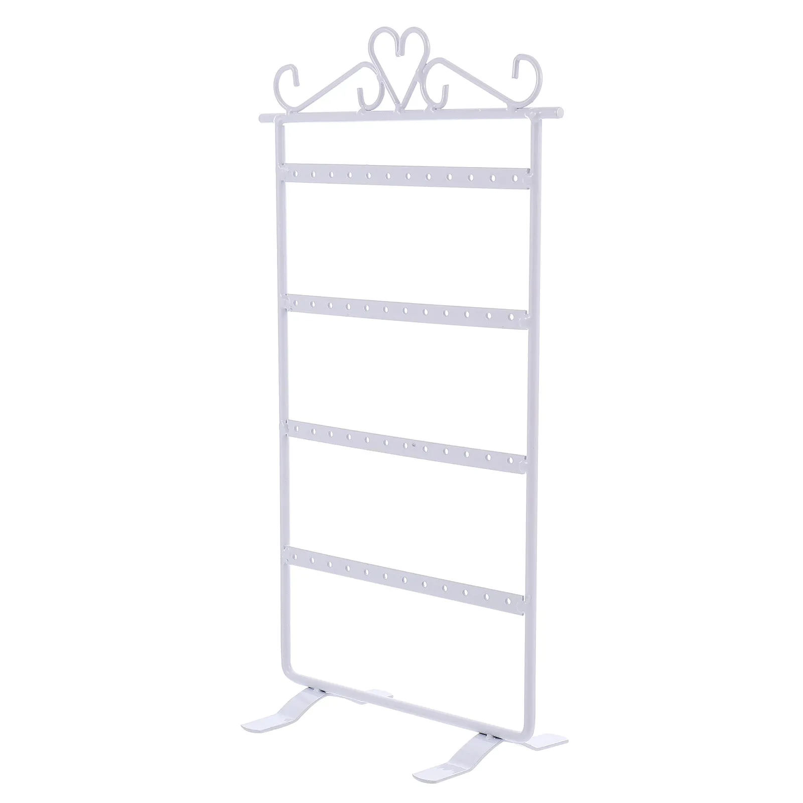 

Ear Stud Holder Earrings Organizer 48 Holes Delicate Iron Jewelry Display Stand Storage Rack for Home Shop Display