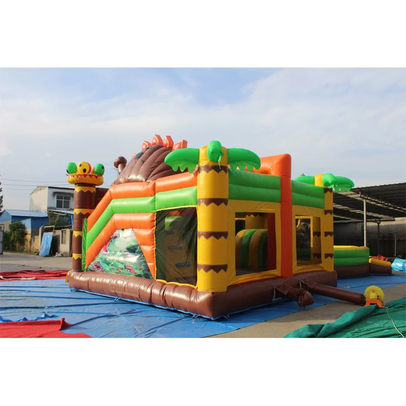 Dino Park Inflatable Bouncer Bounce House Slide Combo Jumping Castle