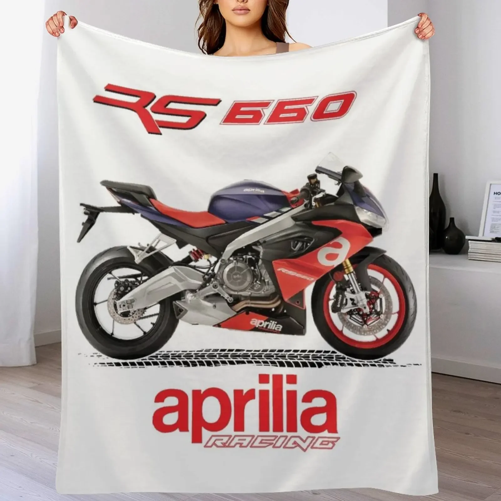 Designer Motorcycle of Aprilia RS 660 Throw Blanket Giant Sofa Kid'S Blankets For Sofas Blankets