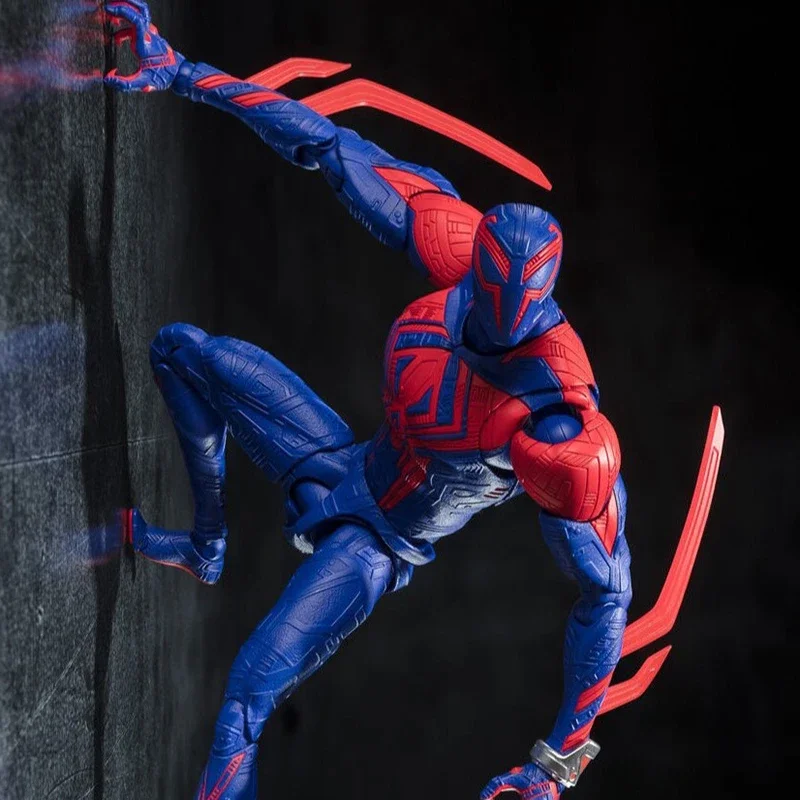 Shf Anime Spider-man 2099 Figuarts Action Figures Miles Spider Figurine Spiderman Figure Pvc Model Doll Collectible Toys Gift Ko