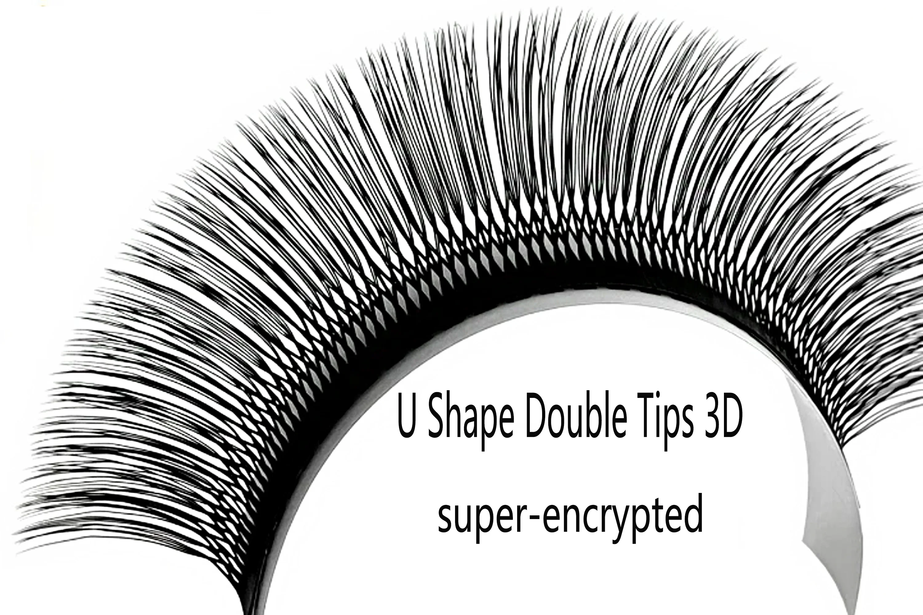 큐뷰티래쉬 U자형 속눈썹 연장 u래쉬 YY 소프트 & 파인 노 스플릿 베이스 12줄/박스 속눈썹샵 뷰티 메이크업 도구