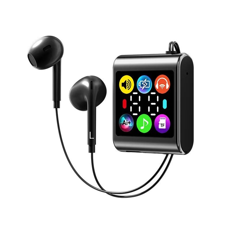 

Q53 Lavalier Clip Single Ear for V5.4 Wireless Earbuds Digital Display Active Noise Cancellation for Business Driving