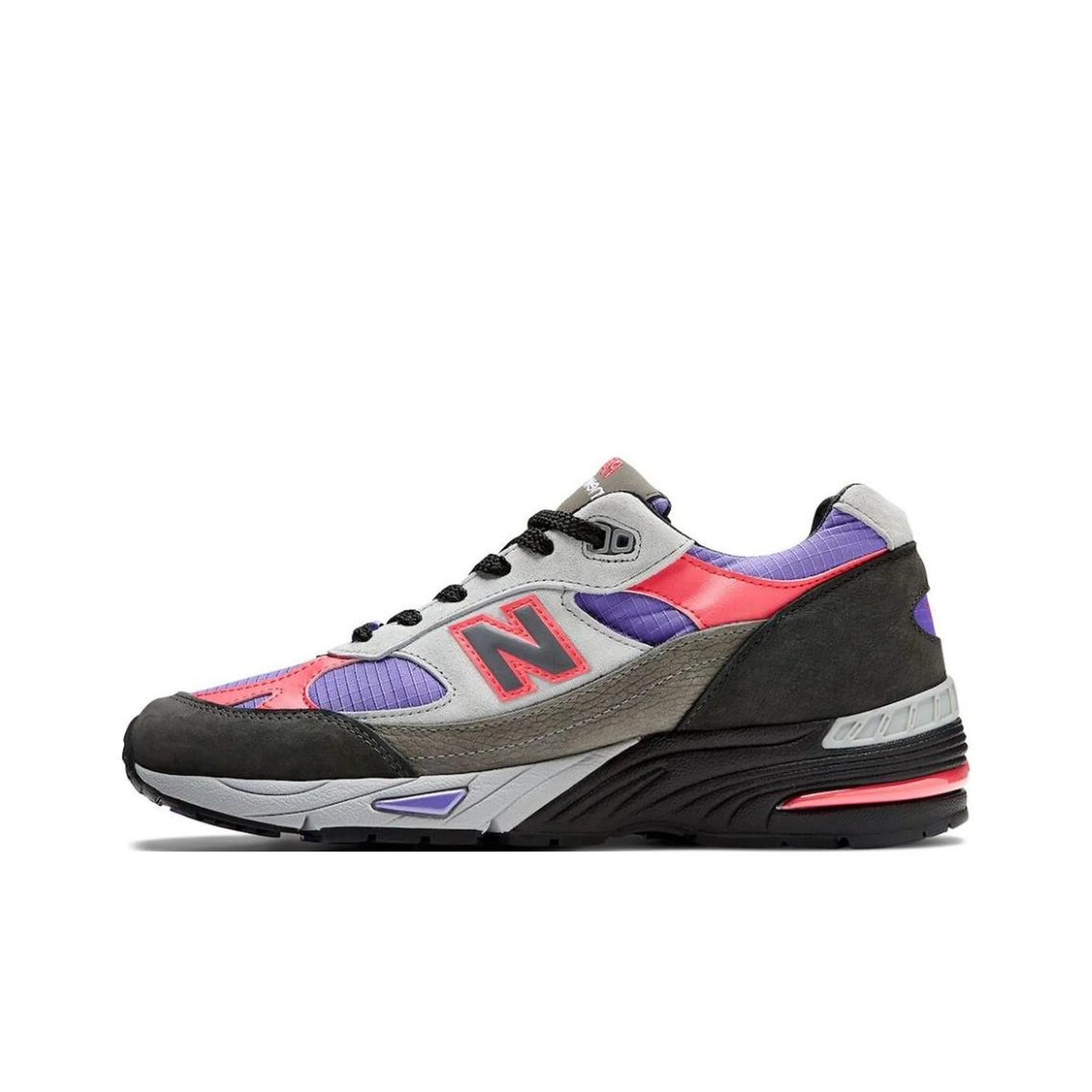 New Balance NB 991 V1 Running Shoes Men's Low Top Black Red Purple M991PLE