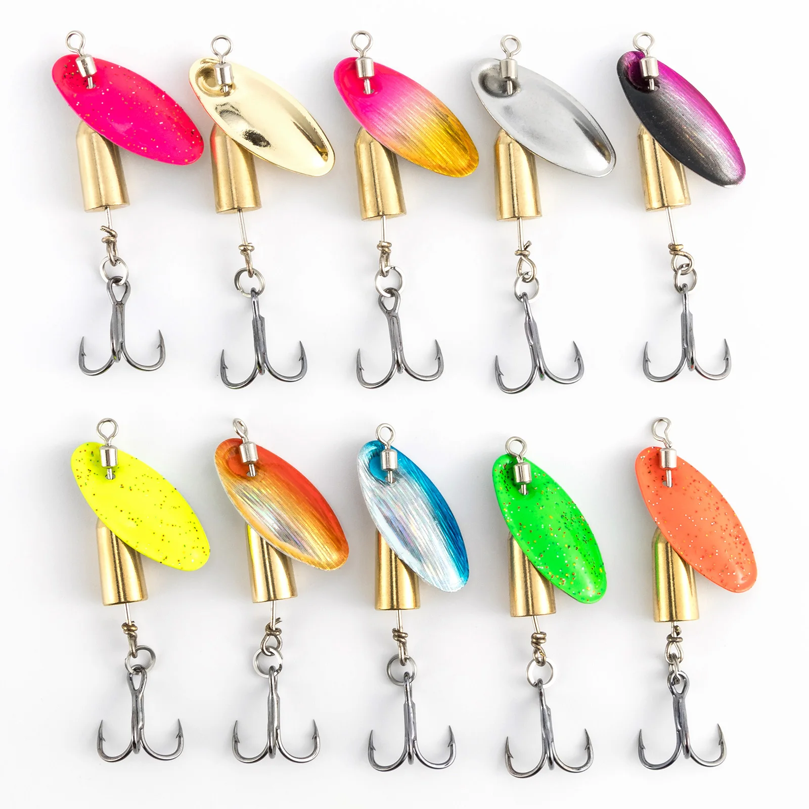 3 stücke Angeln Inline Spinner Forelle Spinner 3,5g 7,5g Spinnerbait Angeln Locken Metall Spinner Löffel Crappie Lachs Bluegill wobbler – Detail 19