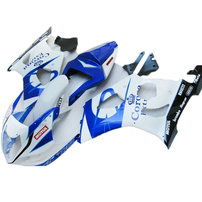 Injection brand new Motorcycle Fairings for SUZUKI gsxr 1000 k3 k4 GSXR1000 blue white fairing kit ABS Plastic 2003 2004 WSX21