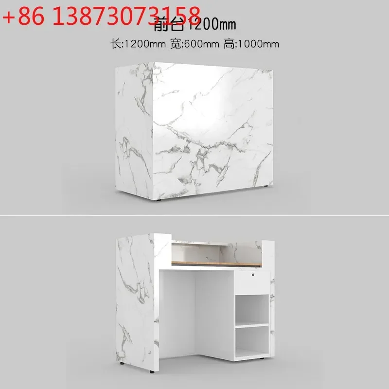 Zhongjiang Square Company Office White Stone Pattern Modern Simple Clothing Store checkout page