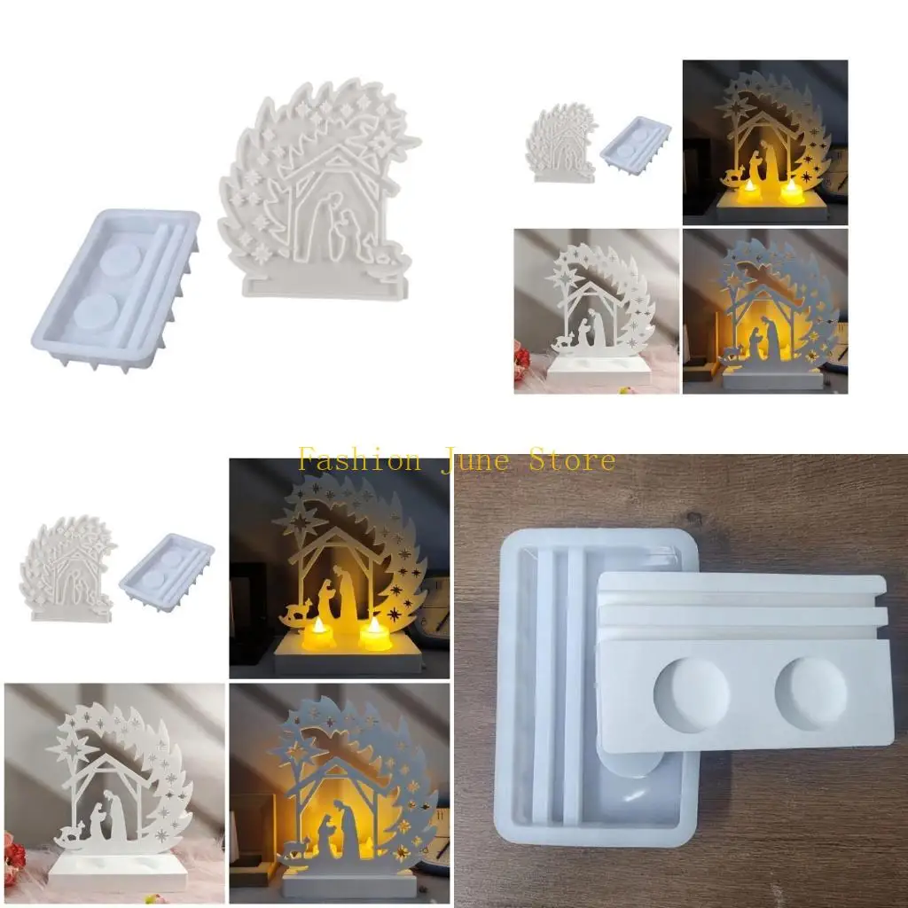 

N5KA Holder Decors Silicone Mold Figure Holder Mold Creative Insert Ornament to Festive Celebration