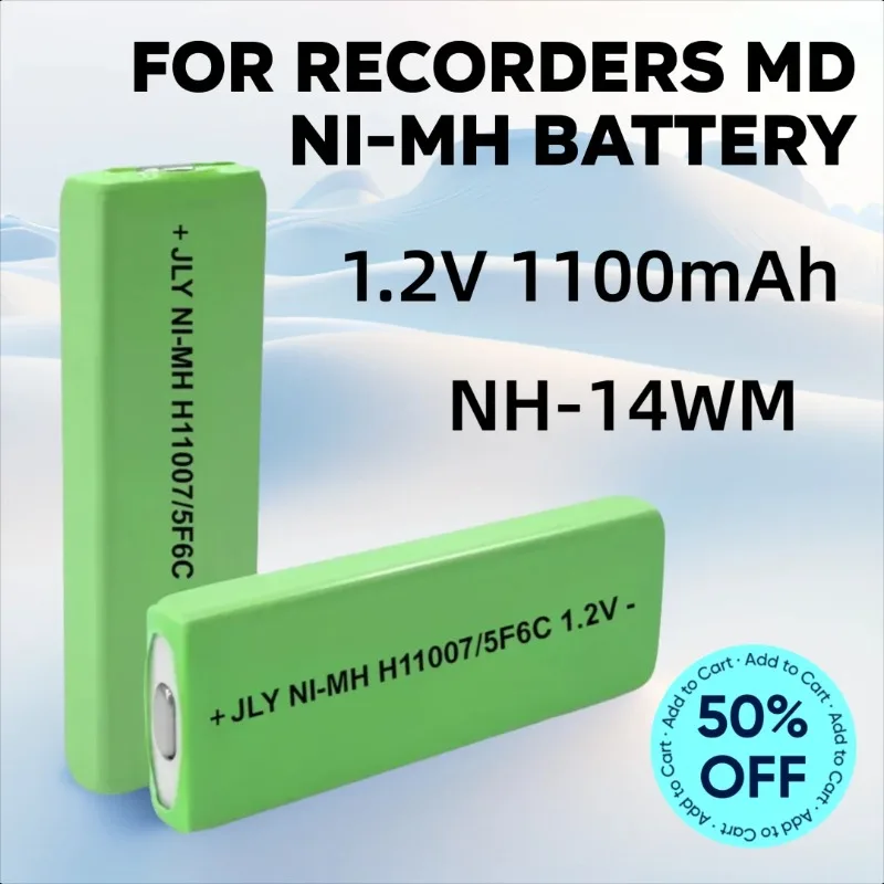 

1.2V F6 1100mAh for Portable Audio Devices Digital Recorders MD Ni-MH Battery