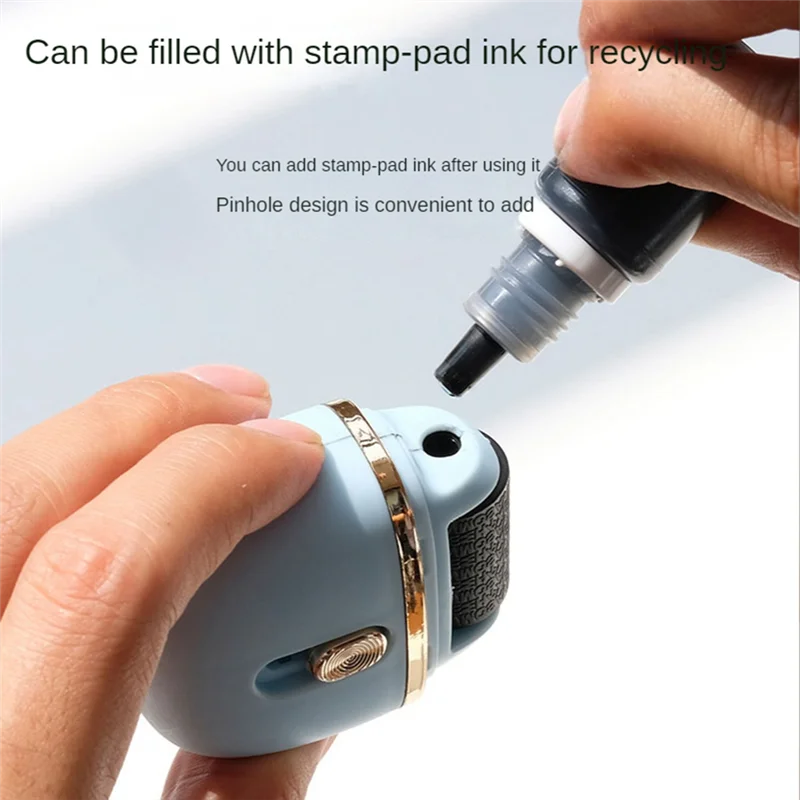 Identity Protection Roller Stamp for Privacy Confidential Data Guard Your Security Stamp Roller Privacy Roller,Black