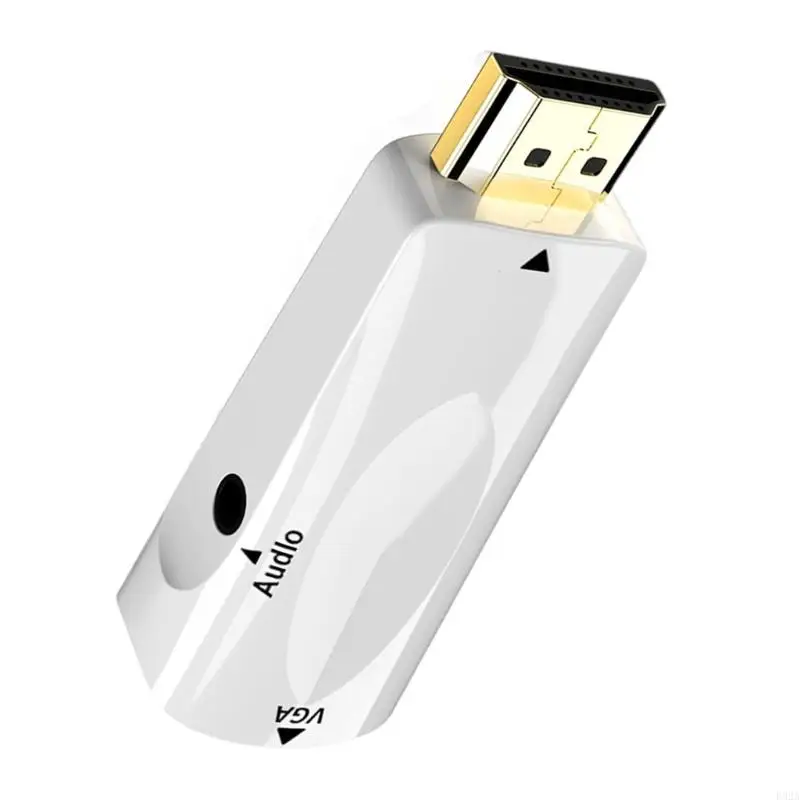 F92A HDMIS a VGA Adaptador 1080p Conectores HDMIS HDMIS VGA para monitores para monitores