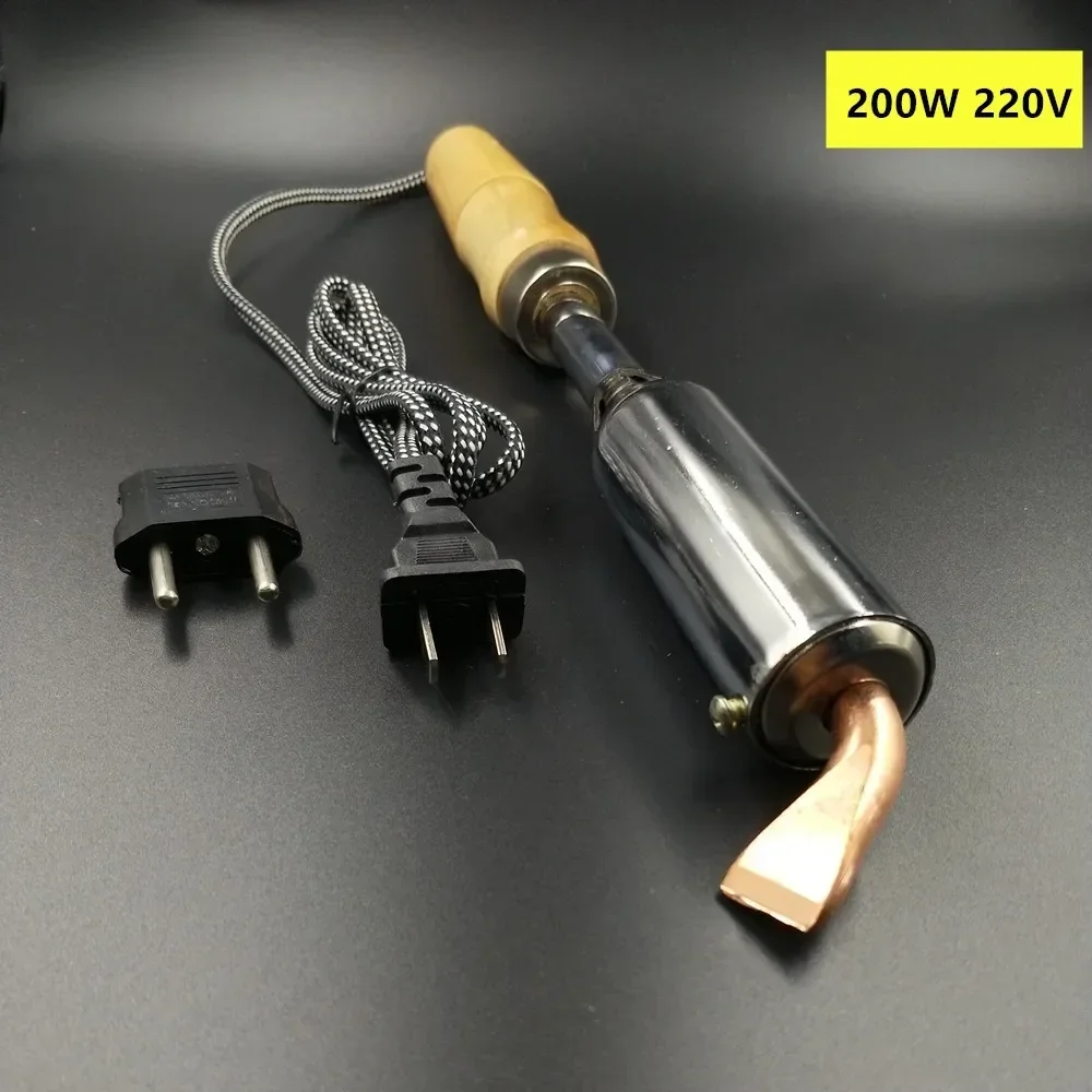 Onnfang-soldador eléctrico con mango de madera, punta de cincel resistente, soldador de 220V, 75W/100W/150W/200W/300W para herramienta de reparación