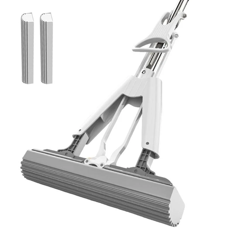 

ABBK-портативная мини-швабра, самовыжимающаяся губка, роликовая швабра, супер впитывающая роликовая швабра, инструмент для влажной и сухой уборки, складной, без рук