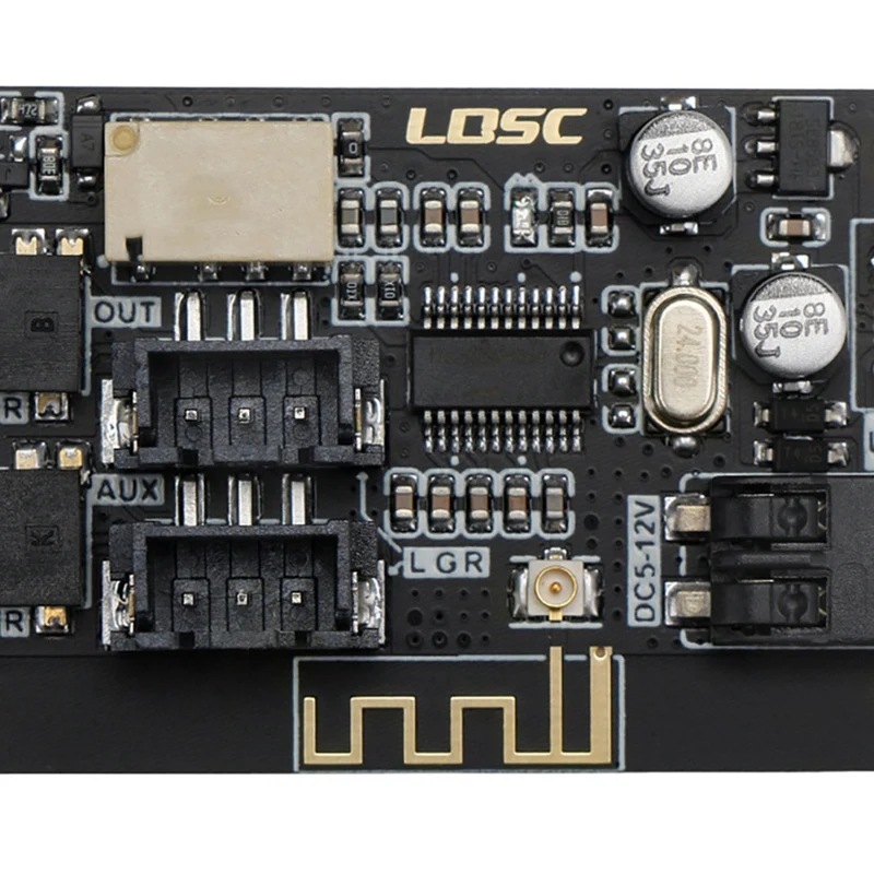 LQSC 2X Bluetooth Decoder Board For AUX Input Diy Modified Speaker Audio MP3 Stereo Audio Receiver Module