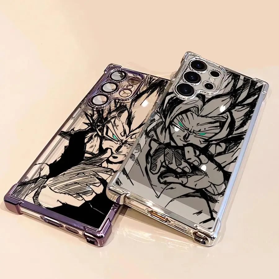 Coque souple pour Samsung Galaxy S21 Plus S22 Ultra S23 S20 FE S24 S25 Edge Dragon Ball Goku végéta