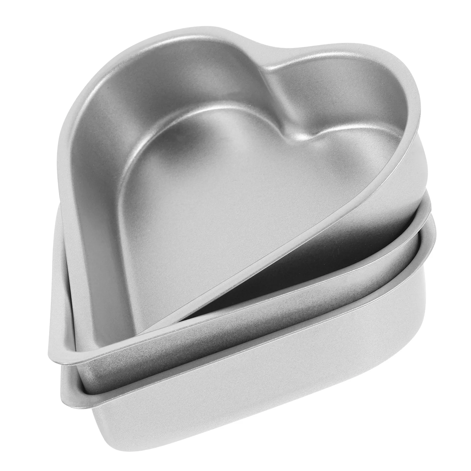 

3 Pcs Muffin Heart Pudding Mold Child Roaster Pan Cookware High-carbon Steel Cookie Cup