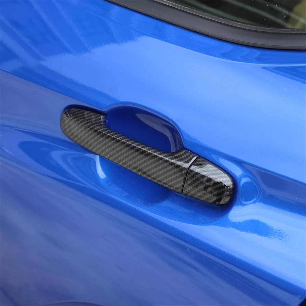 

For Subaru Crosstrek 2024 Forester 2019-2022 Car Exterior Door Handle Cover Trim Accessories, Carbon Fiber Pattern