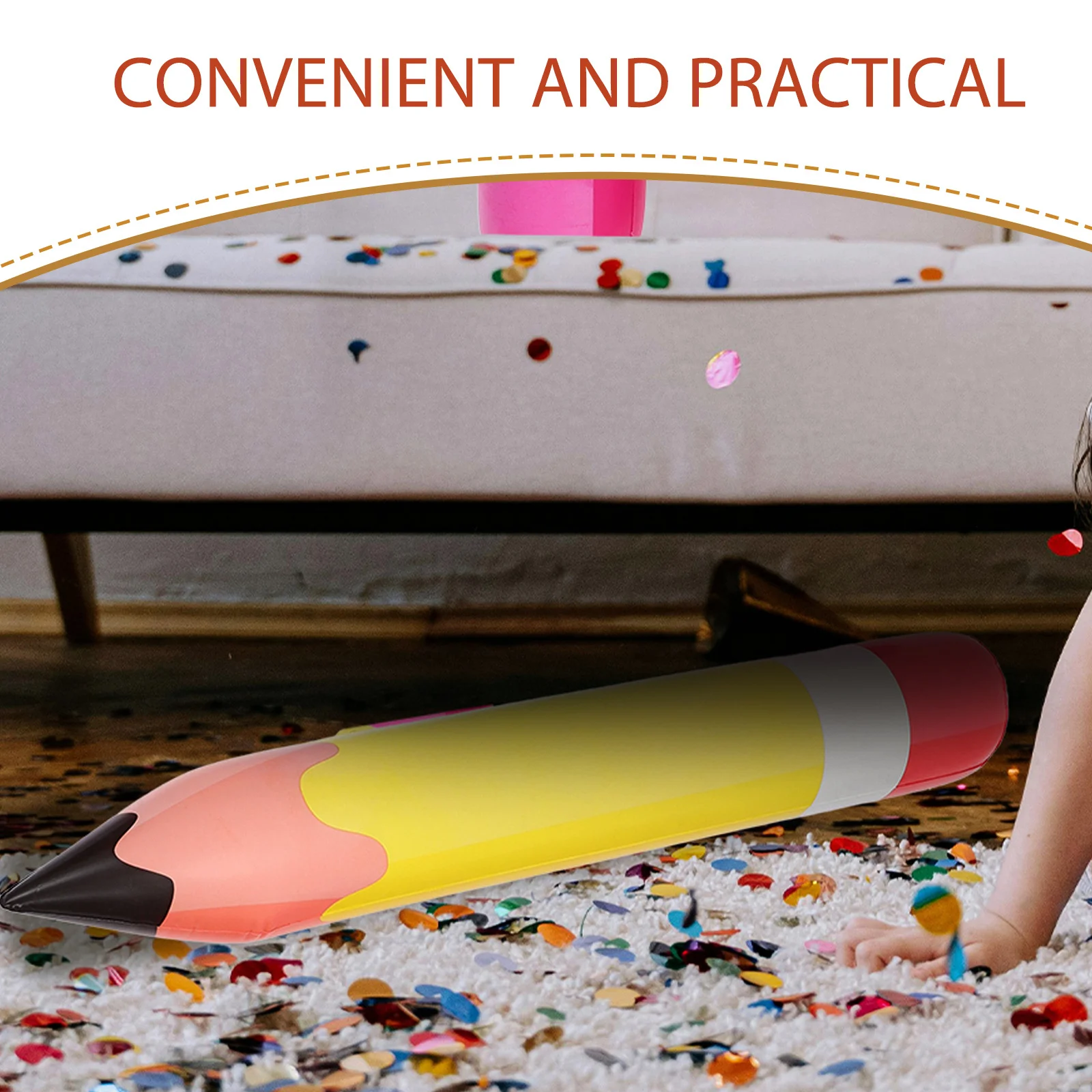 

1pcs Large Inflatable Pencil Balloon Pvc Durable Blow Up Decor For Back To School Classroom Birthday Party Pencil