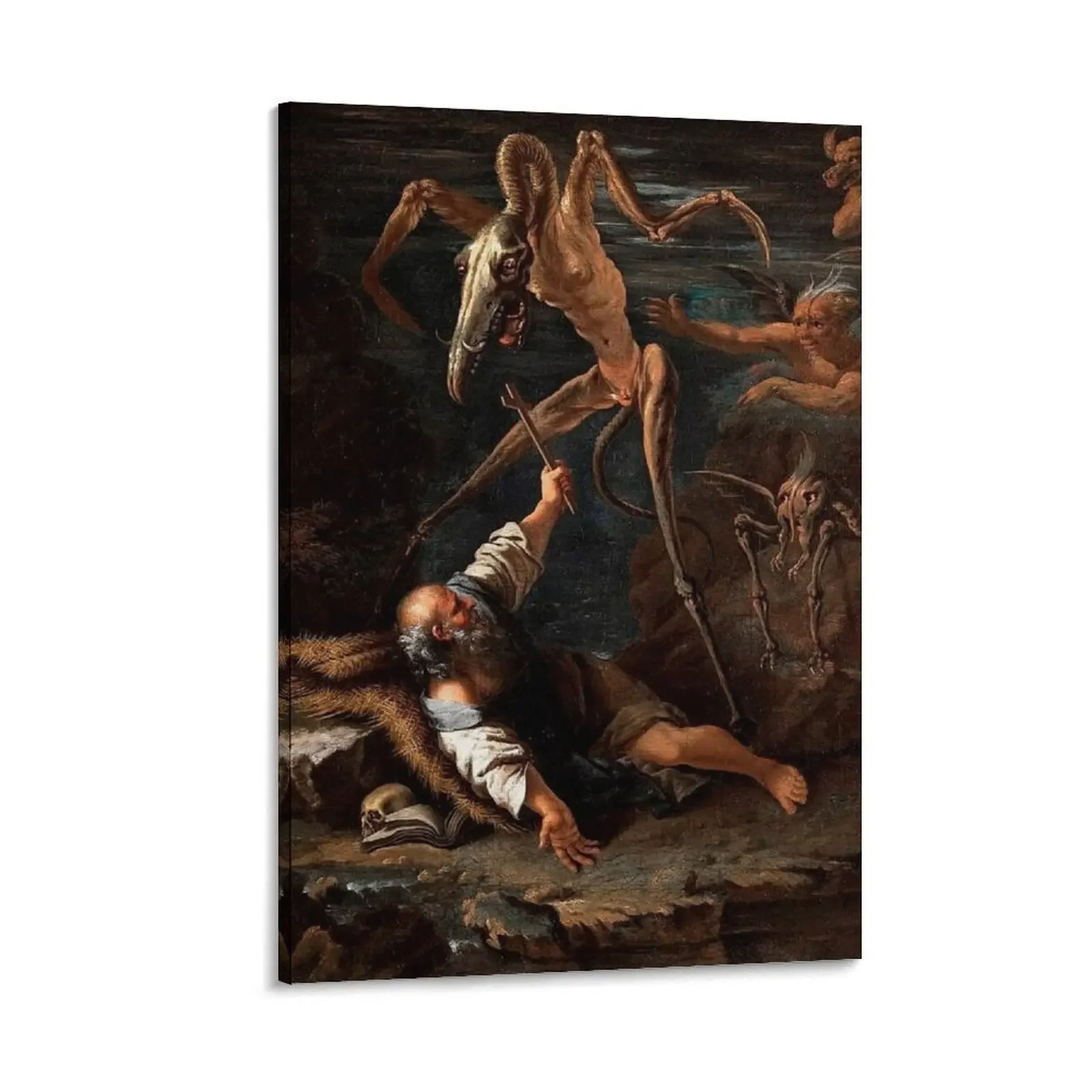 

The Temptation of Saint Anthony by Salvator Rosa Canvas Painting room decor anime room decor