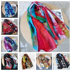 Foreign trade original single Spanish new print decorative designer style beach fashion women's scarf shawl