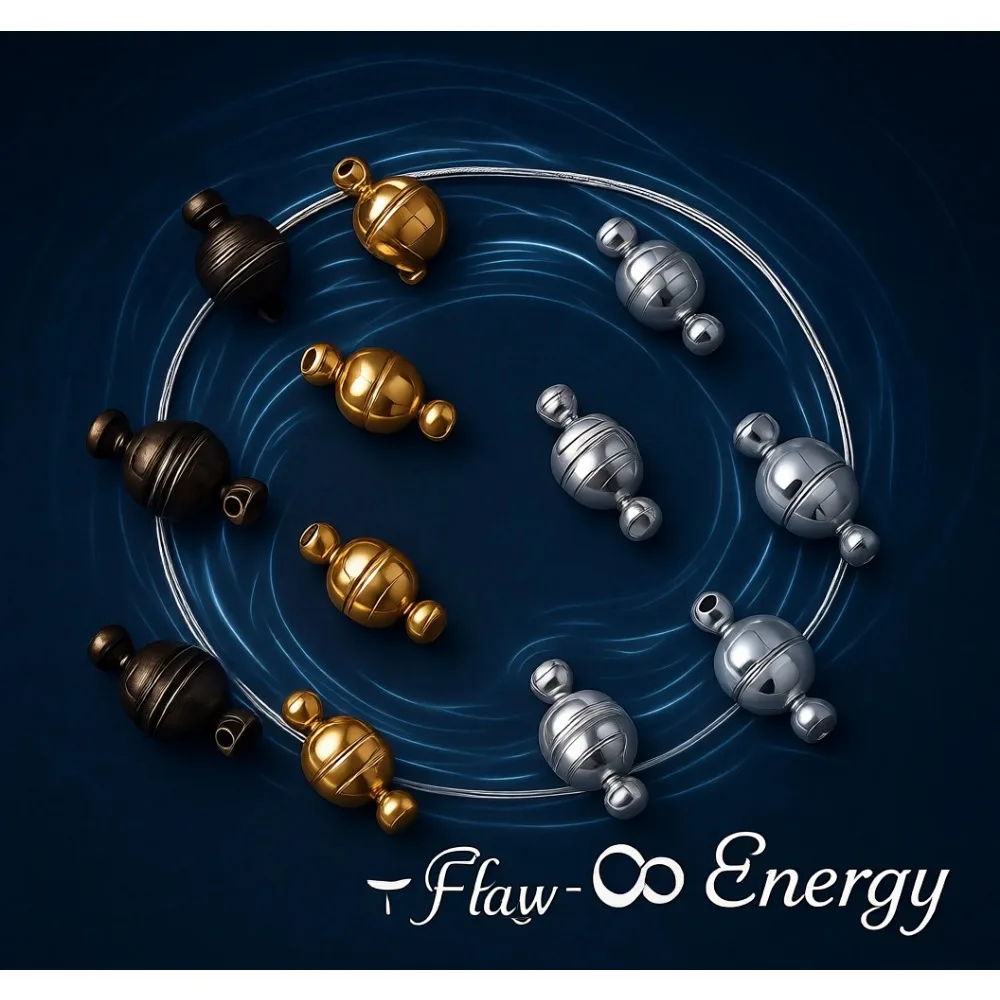 

100 комплектов латунных магнитных застежек для украшений, круглые шариковые конвертеры, разные цвета, для самостоятельного изготовления браслетов и ожерелий