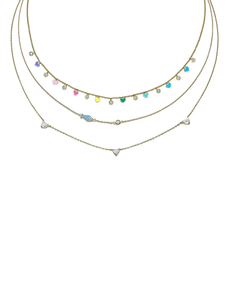 DPLAOPA 925 Sterling Silver Love CZ Smile Fish Pendant Love Pendant Charm Choker Necklace 2022 Winter Spring Women Luxury Jewels — zdjęcie 2