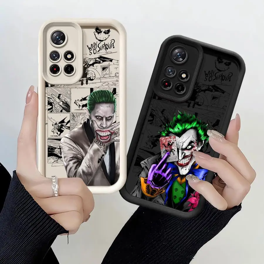 Villain J-Jokers Phone case for Xiaomi Redmi 12 13 12C 13C Poco X3 Pro NFC C50 C51 A1 A2 C61 Plus A3 A3x soft funda case