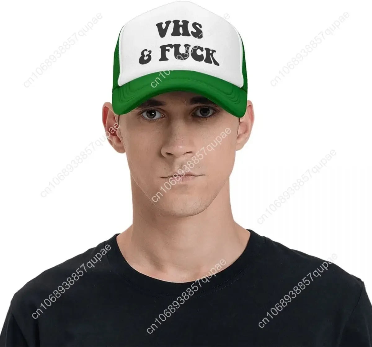 Chapéu de caminhoneiro VHS para mulheres, homens verdes, chapéus de beisebol engraçados para homens, presente de mordaça