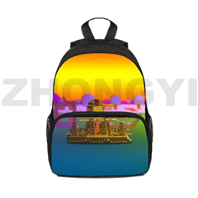 Mochila 3D de World of Tanks para niños, Mini bolsa escolar de lona japonesa de 12/16 pulgadas, regalo de guardería, juego popular