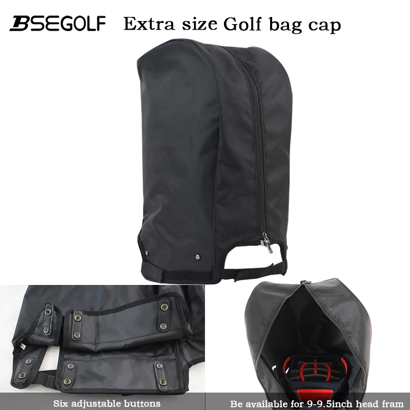 

Golf Bag Cap, Dustproof and, 9-9.5 Inch Golf Trolley Bag with Full Coverage Design, Magic Tape Strap + Snap Connection, Dual Sec