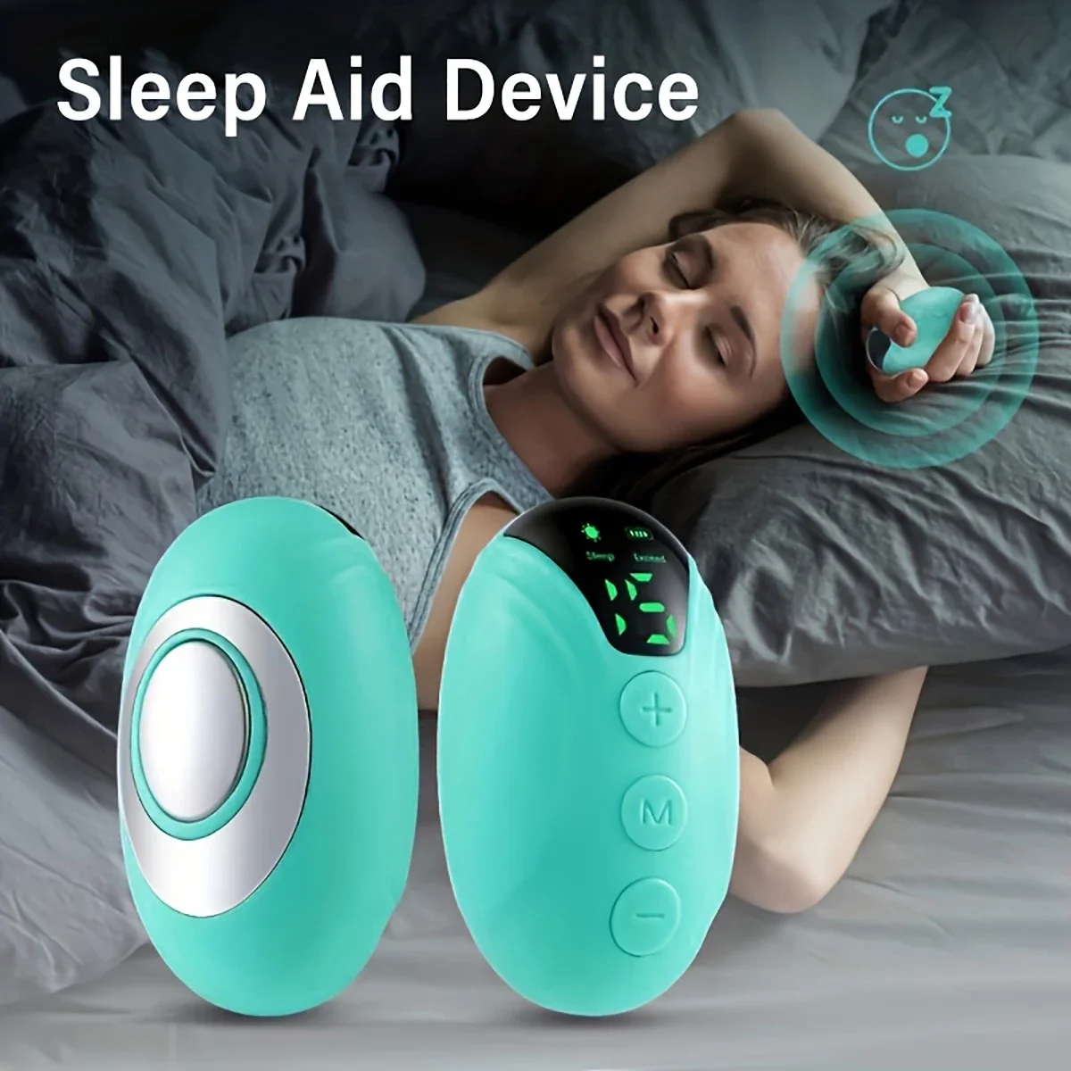 1PC Smart Sleep Instrument Anxiety Relief Neuro Sleep Nerves Insomnia Soothe Device Healthy Pulse Stimulation Hand Held Sleeping