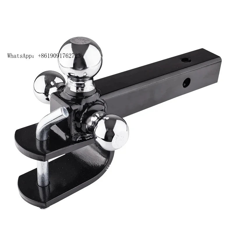 

ZAIQU Three Ball Trailer Hitch Multifunctional Connector U-shaped Tow Hook Trailers Off-road Refit Parts Towing Hook Accessories