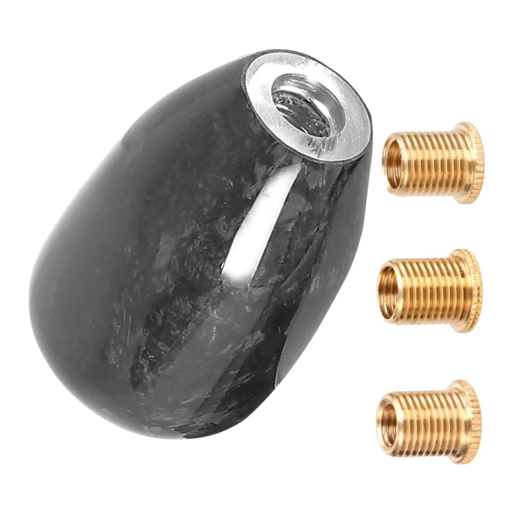 Automotive Carbon Fiber Shift Knob Compatible with For Most Manual and Automatic Gear Systems Using Standard Thread Patterns