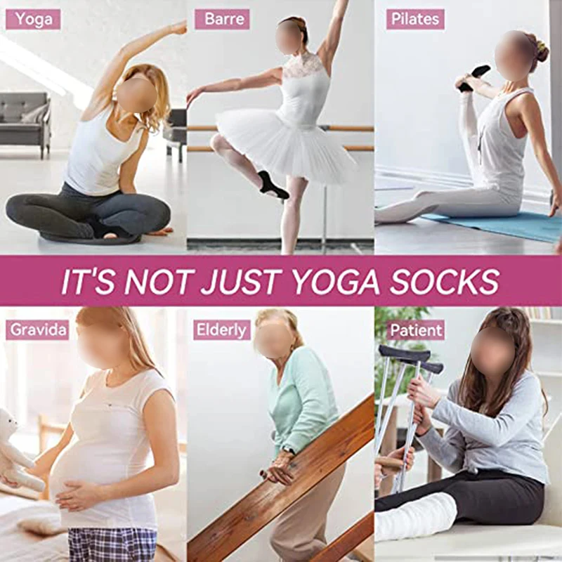 Rutschfeste Fünf-Finger-Pilates-Socken für Damen im Fitnessstudio, atmungsaktive Fitness-Baumwollsocken, Yoga-Socken, Sport-Ballettsocken