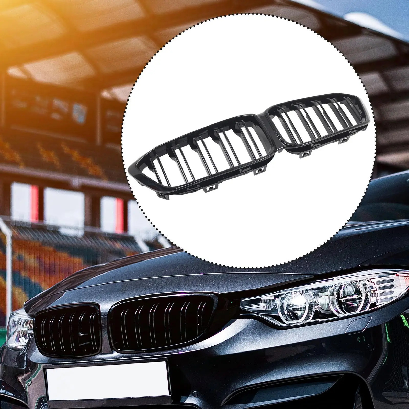 

Kidney Grill 51135A386B3 Sturdy for BMW M2C 2019-2021 F87 2019-2021